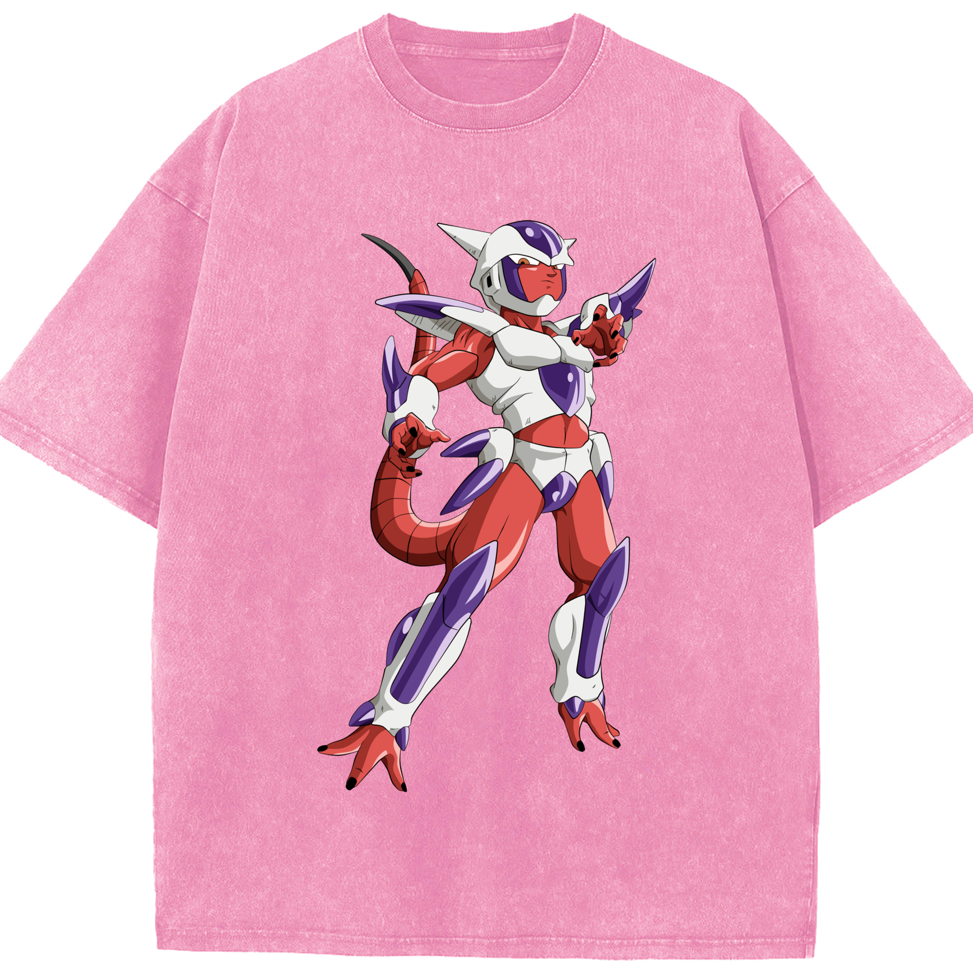 （画像用） ドラゴンボール フリーザ DRAGON BALL Frieza 綿100% ヴィンテージ風 半袖Tシャツ（フロントプリント）